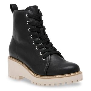 NIB DOLCE VITA CHELSEA BLACK RANGER HIKER BOOTS ROMIN